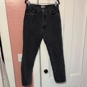 Agolde 90s Pinch Straight Black Jeans